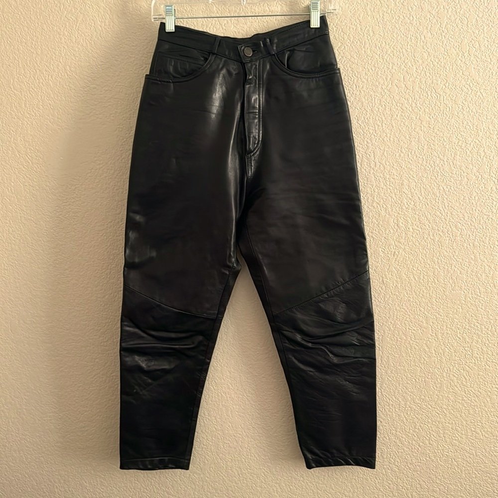 Vintage Leather Capris